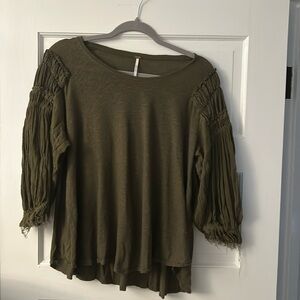 Free People.  Like new short sleeve top.